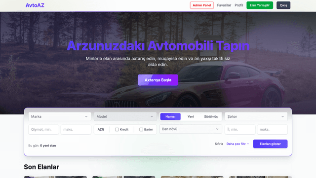 AvtoAZ – Buy and Sell Cars Easily